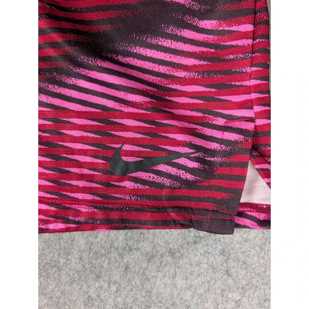 Nike Dri-FIT Mens Pink Black Digital Wave Athletic Training Shorts 5537